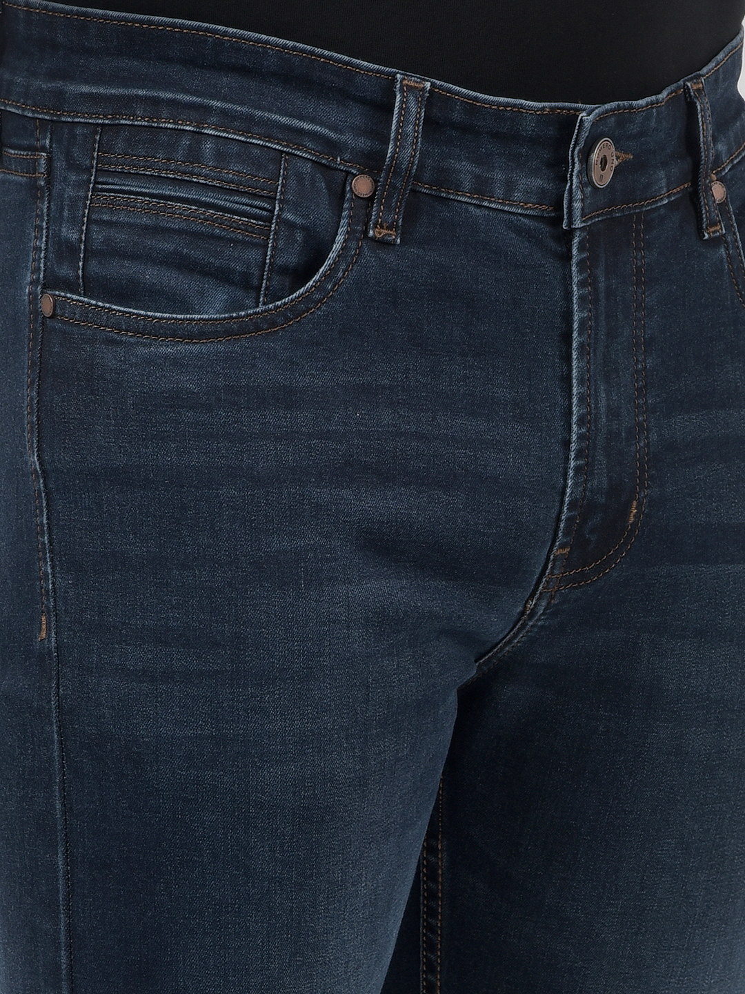 Numero Uno Men Solid Dark Blue Jeans